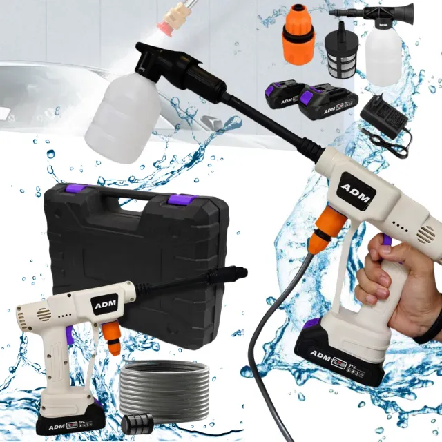 ADAMANTA ADM idropulitrice a batteria 21V 2 batterie