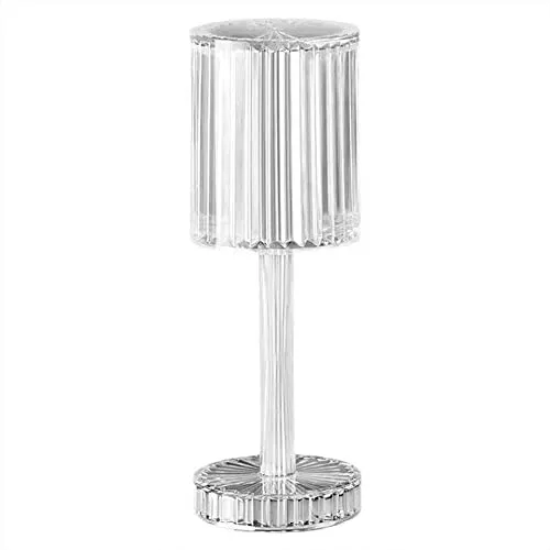 Euromarketing Crystal Touch Lampada LED tavolo touch ricaricabile