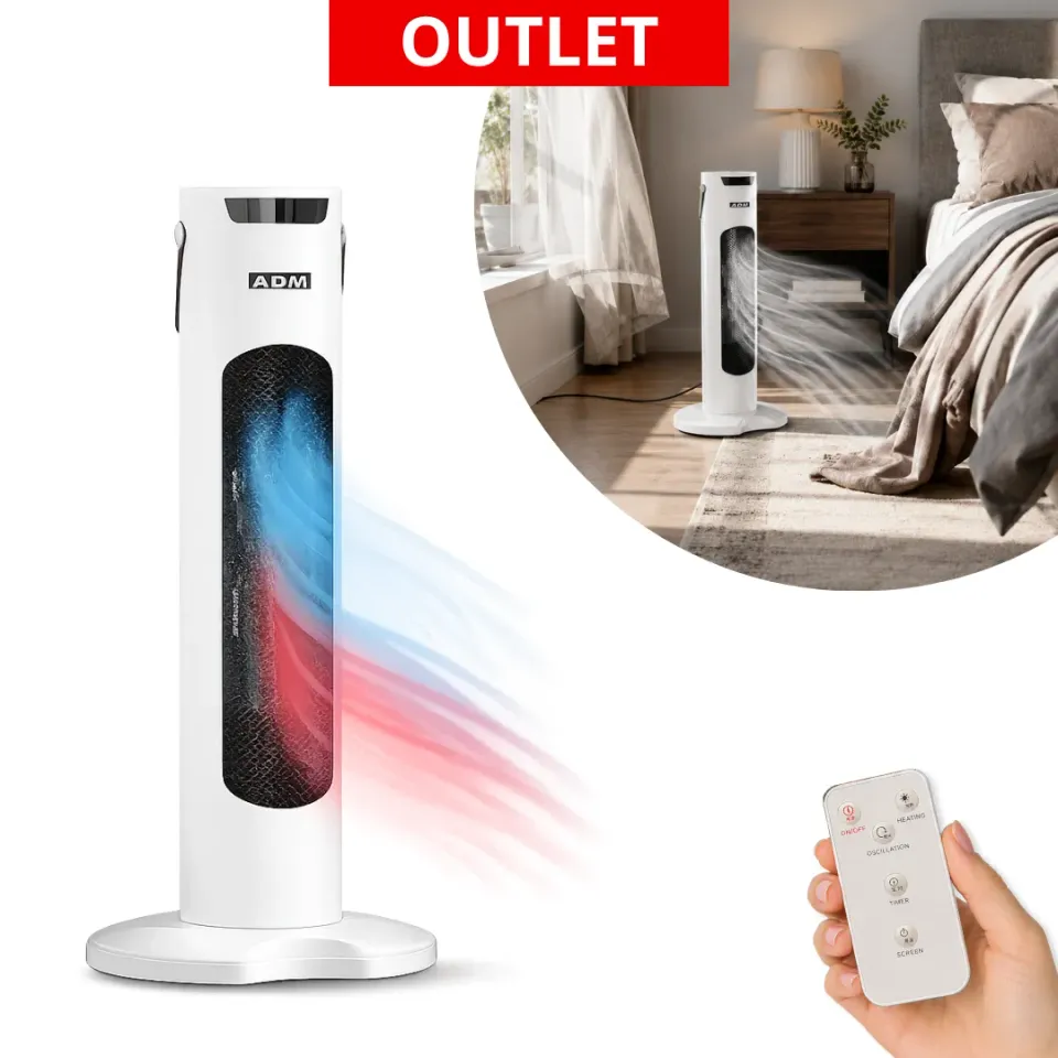ADAMANTA ADM 6062 Termoventilatore 1500W Oscillante