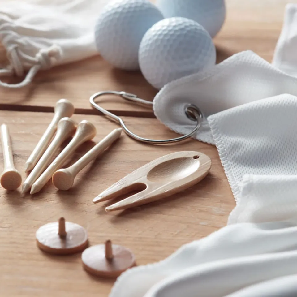 3BPRO Set accessori golf MO6527-13 in bambù
