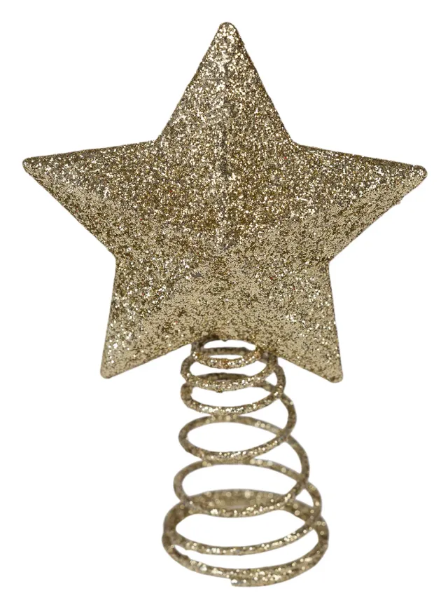Wibra Kerstboomtopper ster puntale stella per albero 10,5 cm