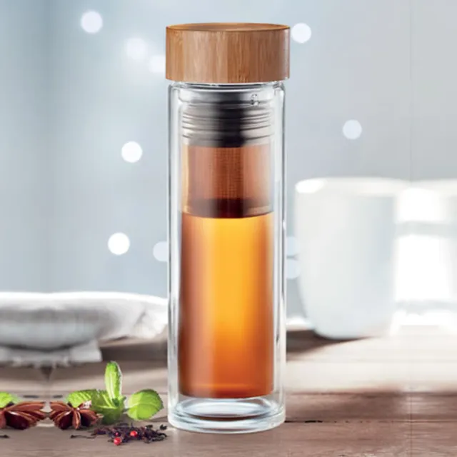 3BPRO MO9420 Borraccia Vetro 400 ml Infusore