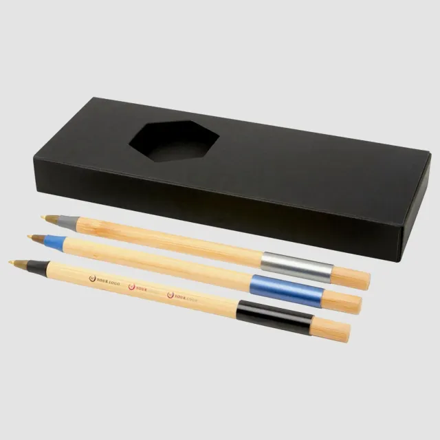 3BPRO Kerf 10775290 set 3 penne bambù beige