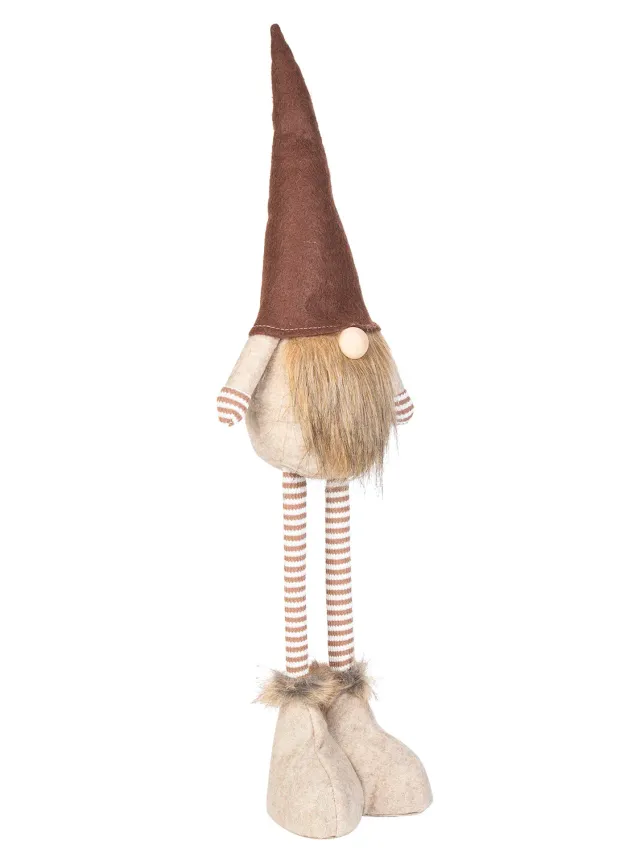 Wibra gnomo natalizio gambe allungabili 58 cm