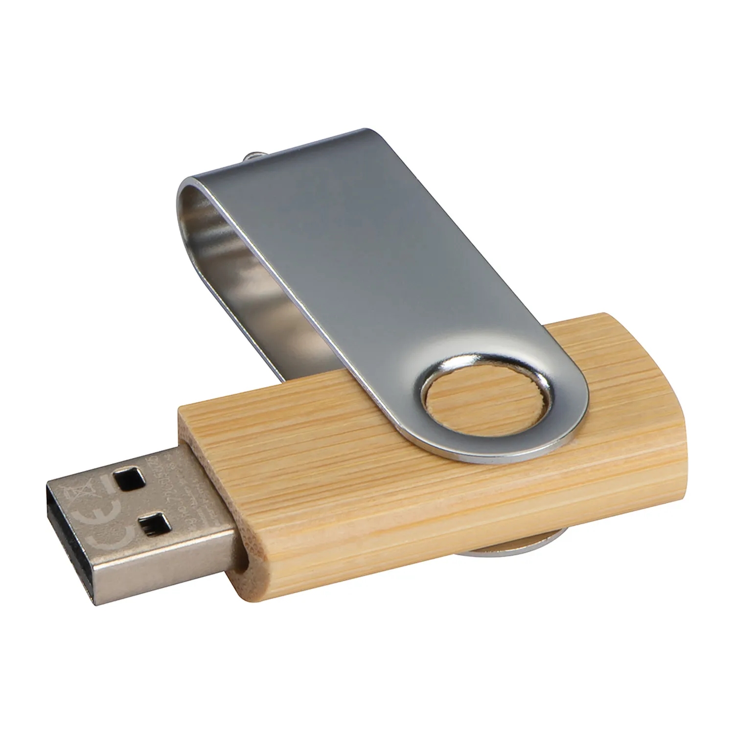 3BPRO AP1025 chiavetta USB in bambù rotativa