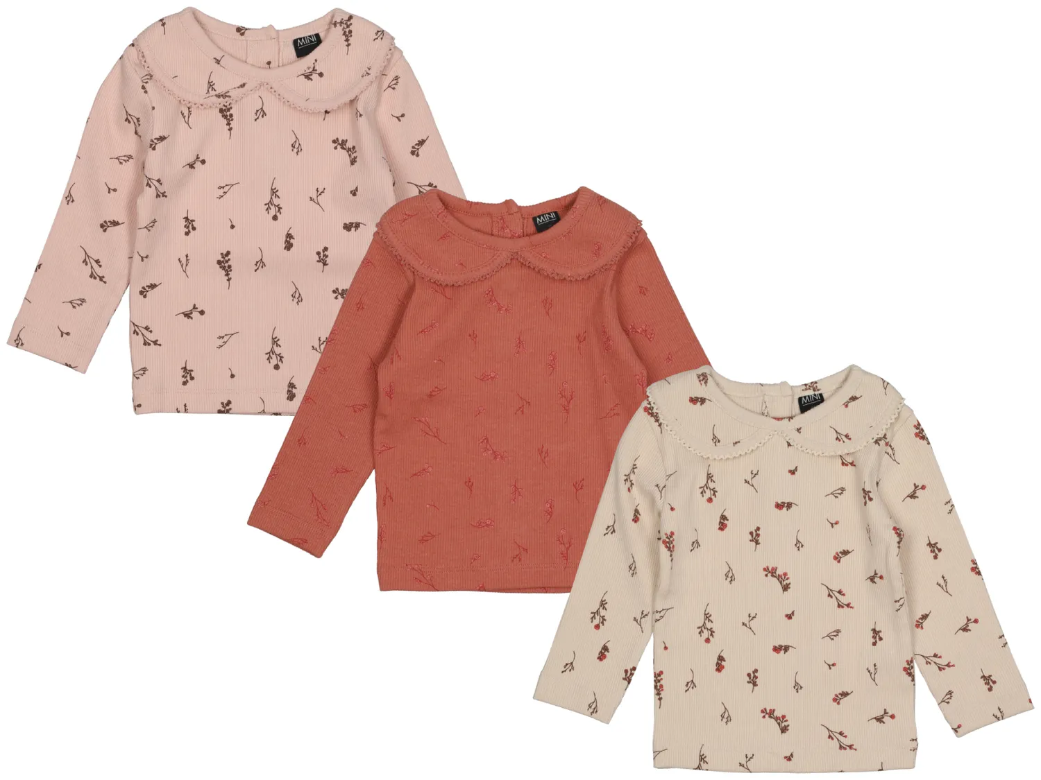 Wibra Baby T-shirt rib a maniche lunghe