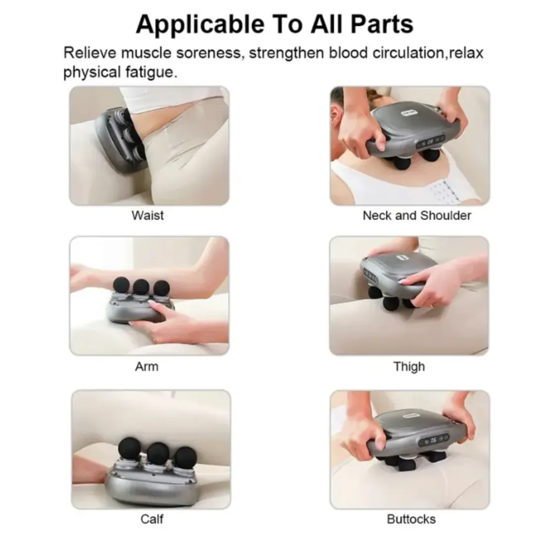 ADAMANTA Intelligent 6-Point Massage Gun pistola massaggio ricaricabile