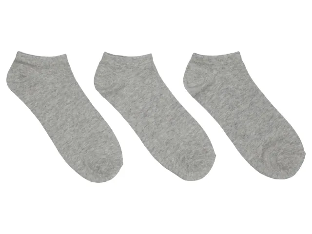Wibra sneakers calzini unisex grigi 3 paia