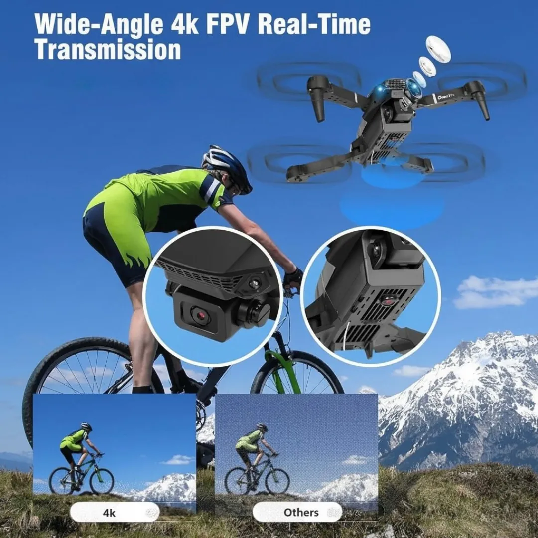 ADAMANTA 597 drone pieghevole 4K WiFi con custodia