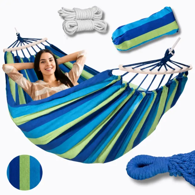 ADAMANTA 2159 amaca sospesa cotone blu