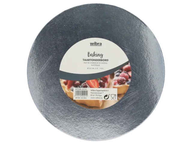 Wibra sottotorta cartone alluminio 25 cm 2 pezzi