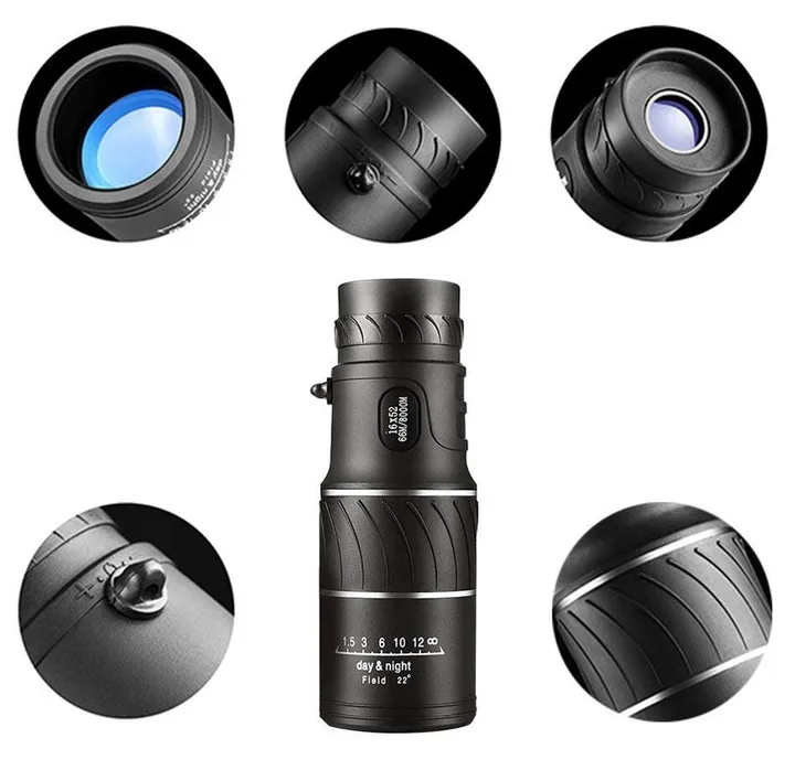 ADAMANTA monocolo telescopio 16x52 con treppiede