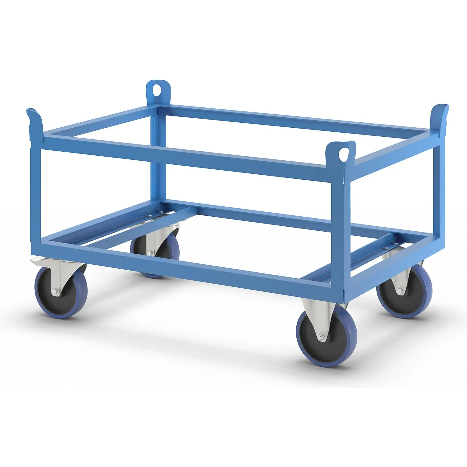 Eurokraft Pro Telaio con Rotelle Acciaio 1000 kg Blu