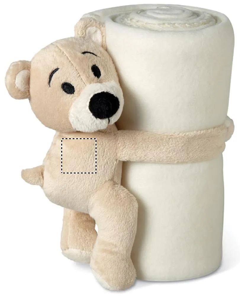3BPRO MO8252 coperta pile bambini con peluche