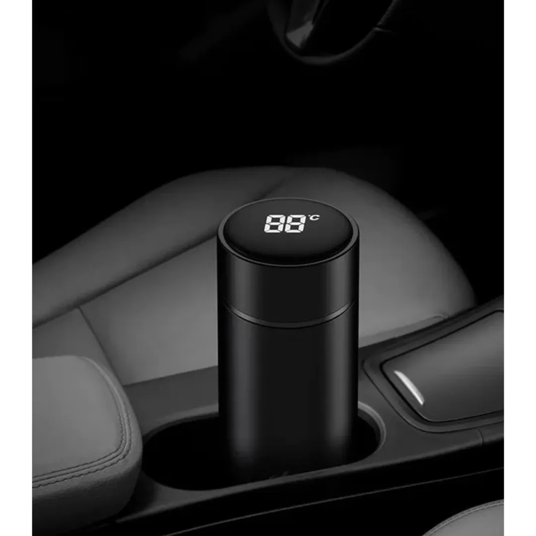 ADAMANTA 108 Bottiglia Termica 500ml Display LCD Nera