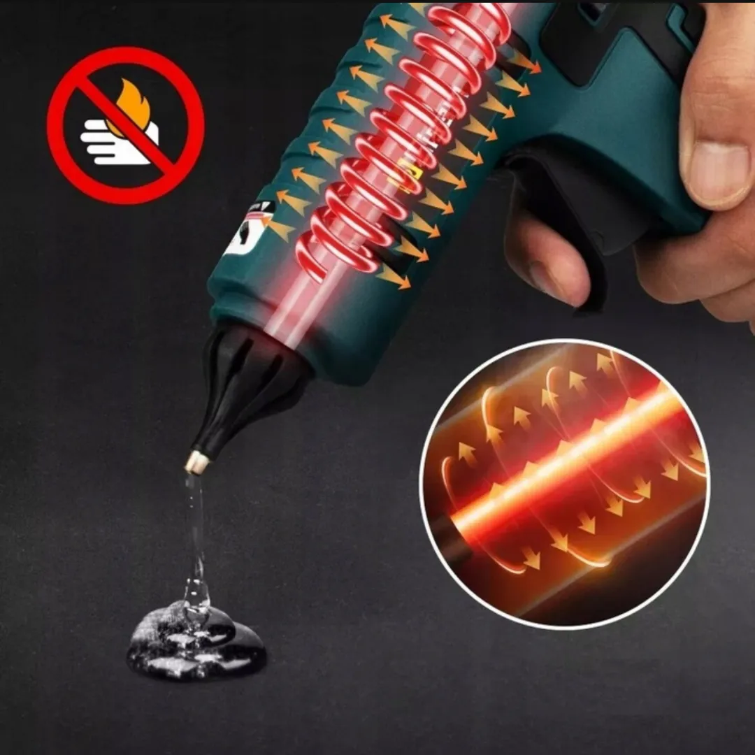 ADAMANTA ADM 7006 Pistola Colla a Caldo a Batteria 21V