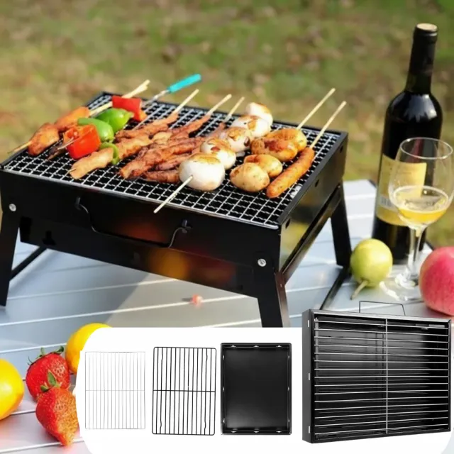 ADAMANTA 2226 barbecue portatile a carbonella pieghevole
