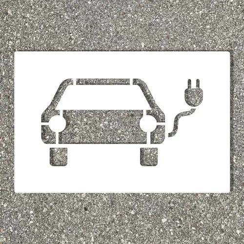 Kaiserkraft Stencil Segnaletica Ricarica Auto Elettriche Plastica