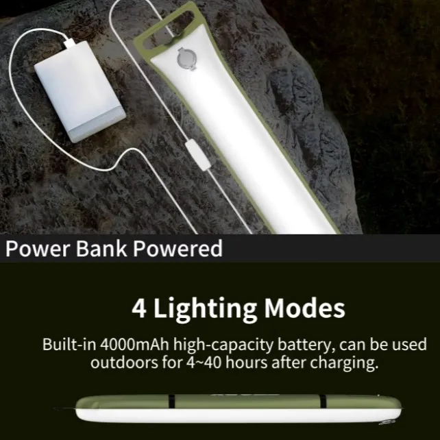 ADAMANTA INFLATABLE CAMPING LED LIGHT lampada campeggio USB 500 lumen