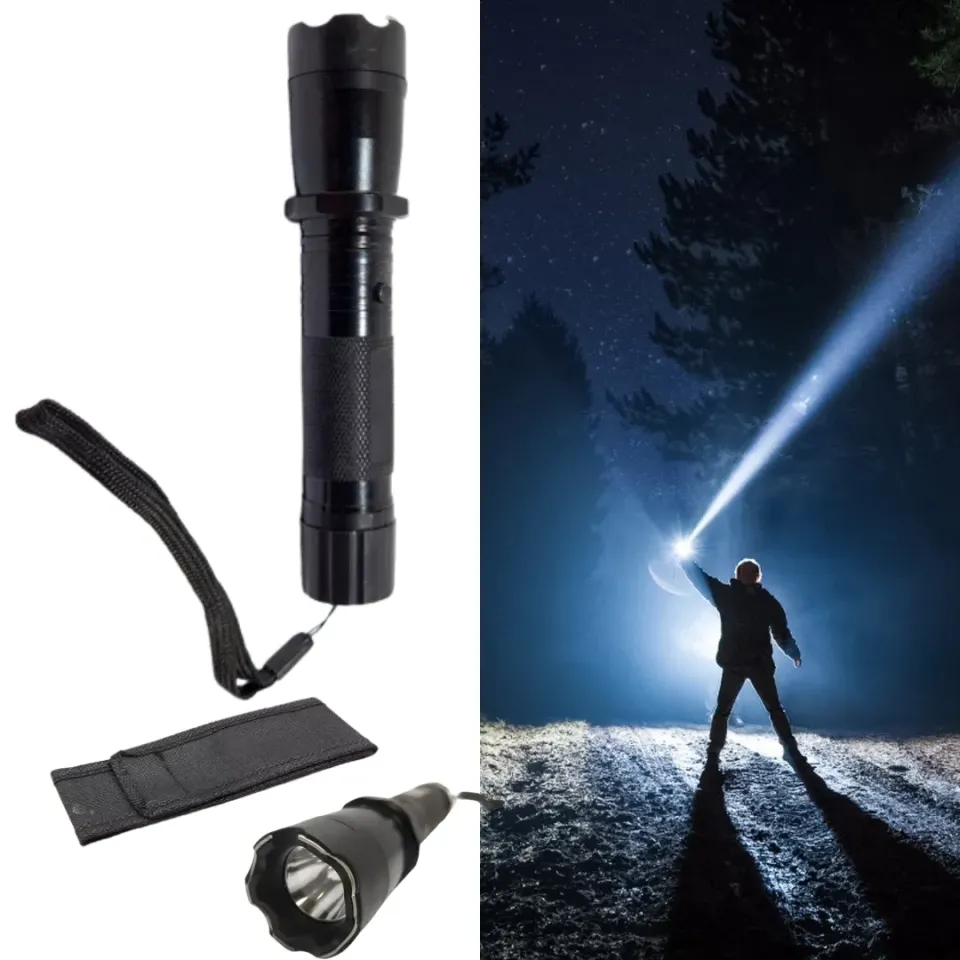 ADAMANTA BL-101 Torcia Tattica LED con Storditore 2 in 1