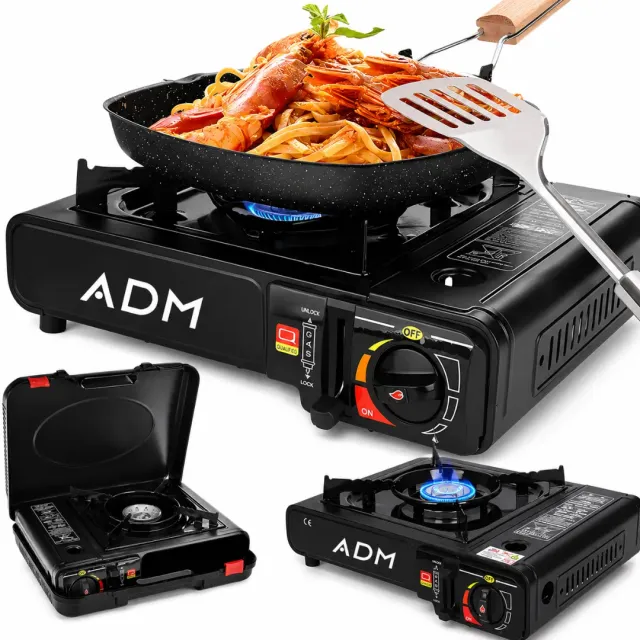 ADAMANTA ADM Portable Gas Stove fornello a gas portatile nero