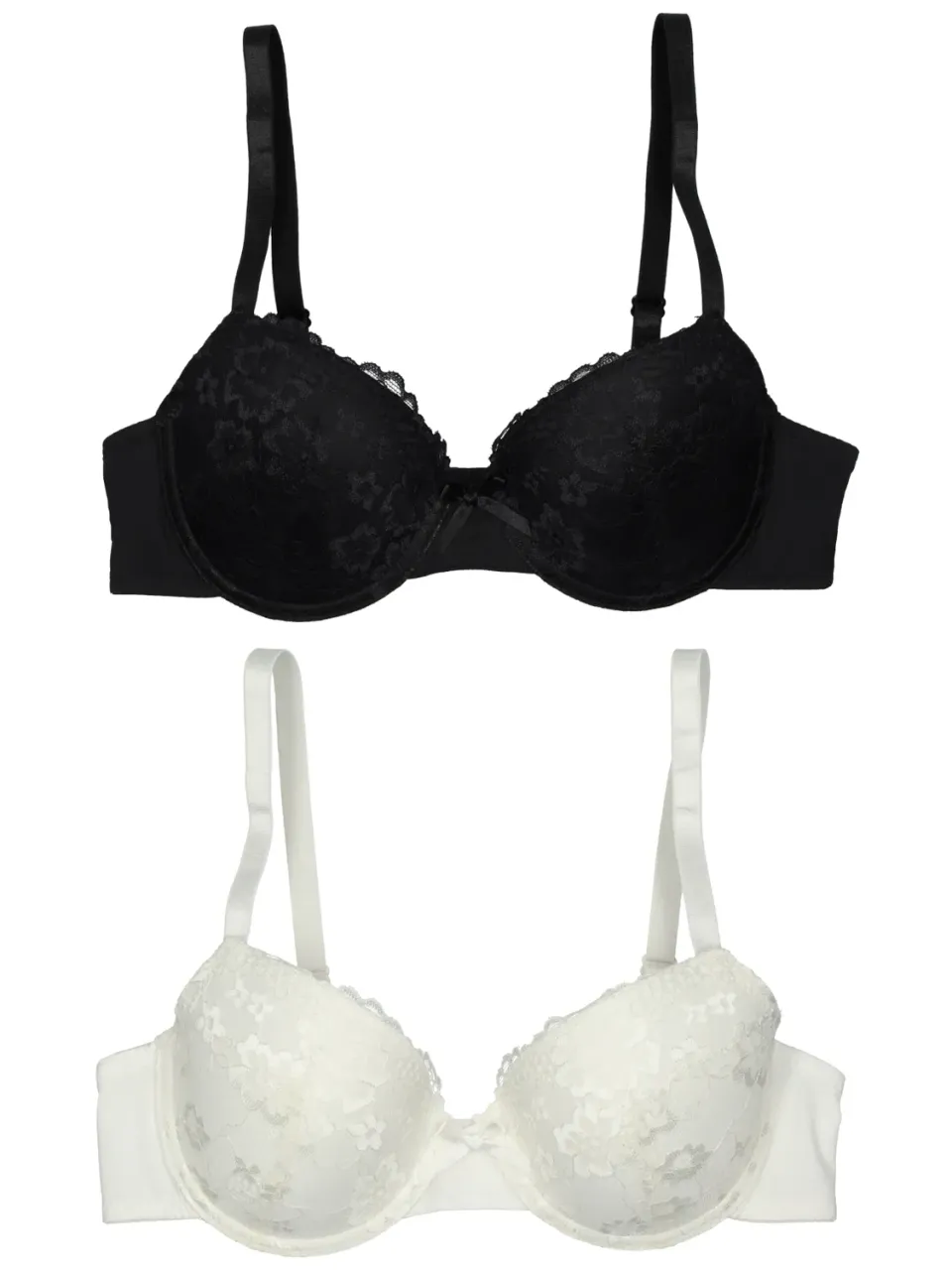 Wibra reggiseno in pizzo coppe preformate elastico