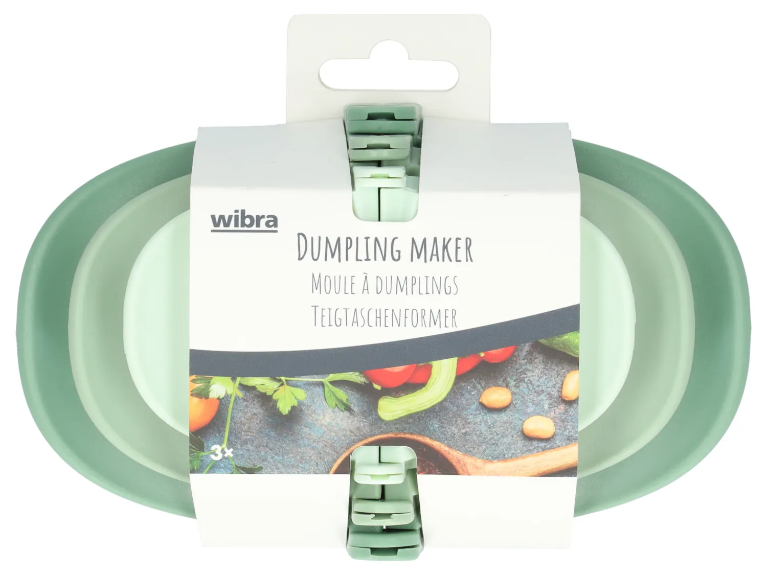 Wibra Stampo Ravioli Dumpling Verde Set 3 Pezzi