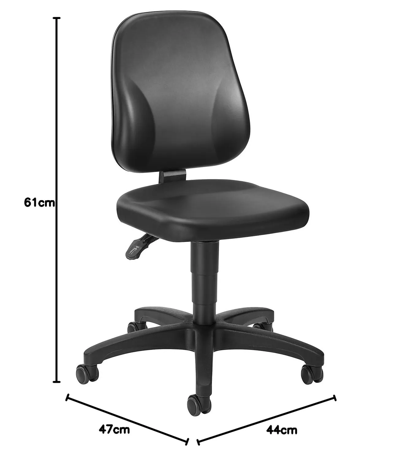 Kaiserkraft Eurokraft Basic sedia girevole similpelle ergonomica
