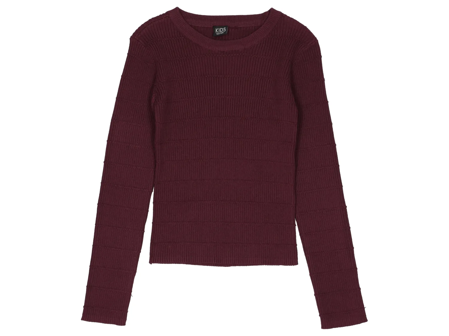 Wibra Maglia Bambina Manica Lunga in Maglia a Coste
