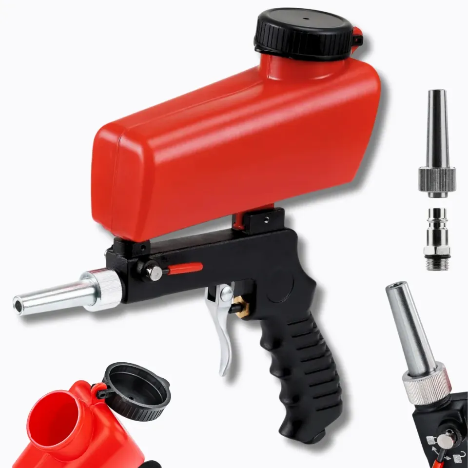 ADAMANTA 7111 pistola sabbiatrice pneumatica con tramoggia