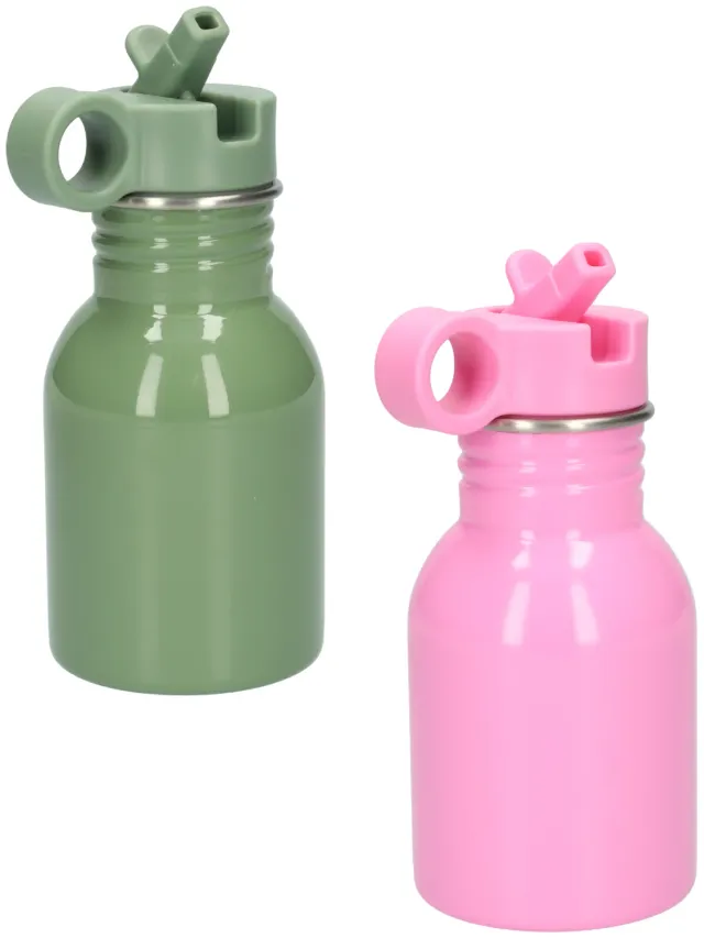 Wibra borraccia scuola acciaio 315 ml con beccuccio