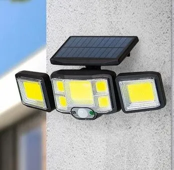 ADAMANTA 204 COB Lampada Solare Giardino Telecomando