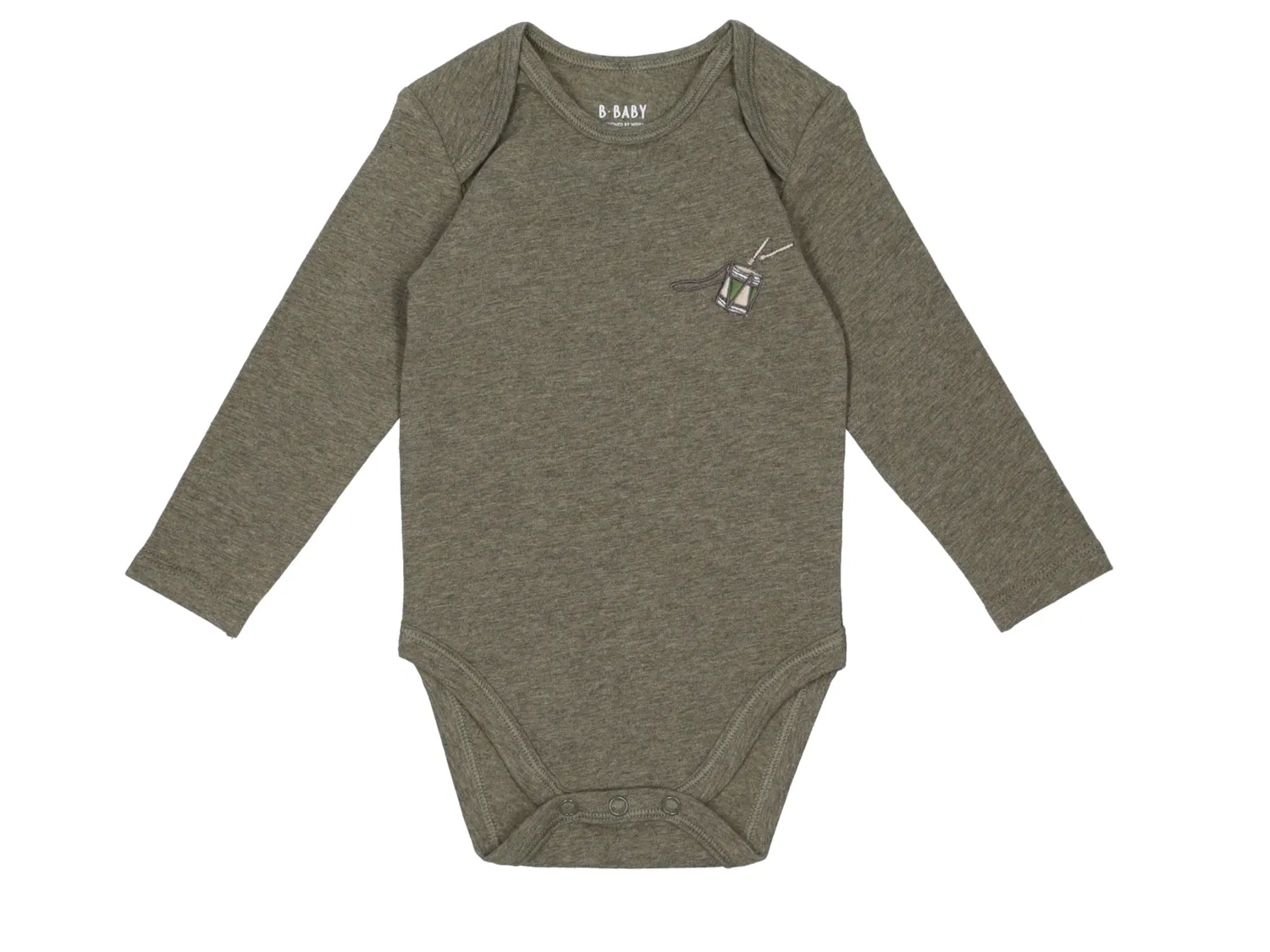Wibra body neonato in cotone 2 pezzi a maniche lunghe