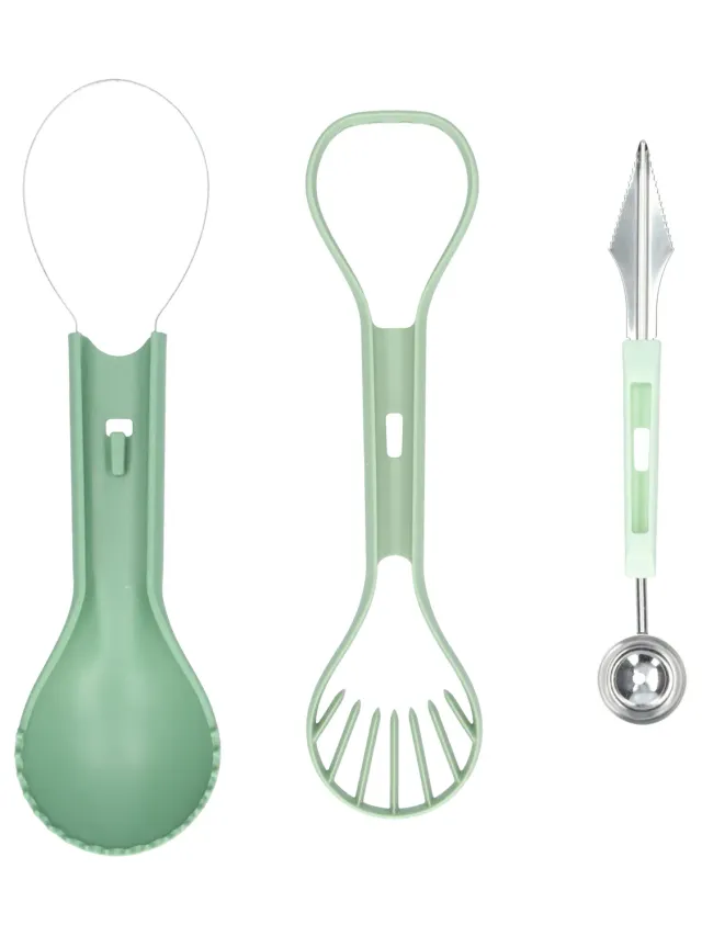 Wibra Utensili Cucina 3 in 1 Verdi Frutta