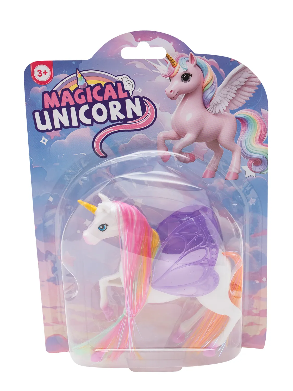 Wibra unicorno giocattolo alato 14 cm