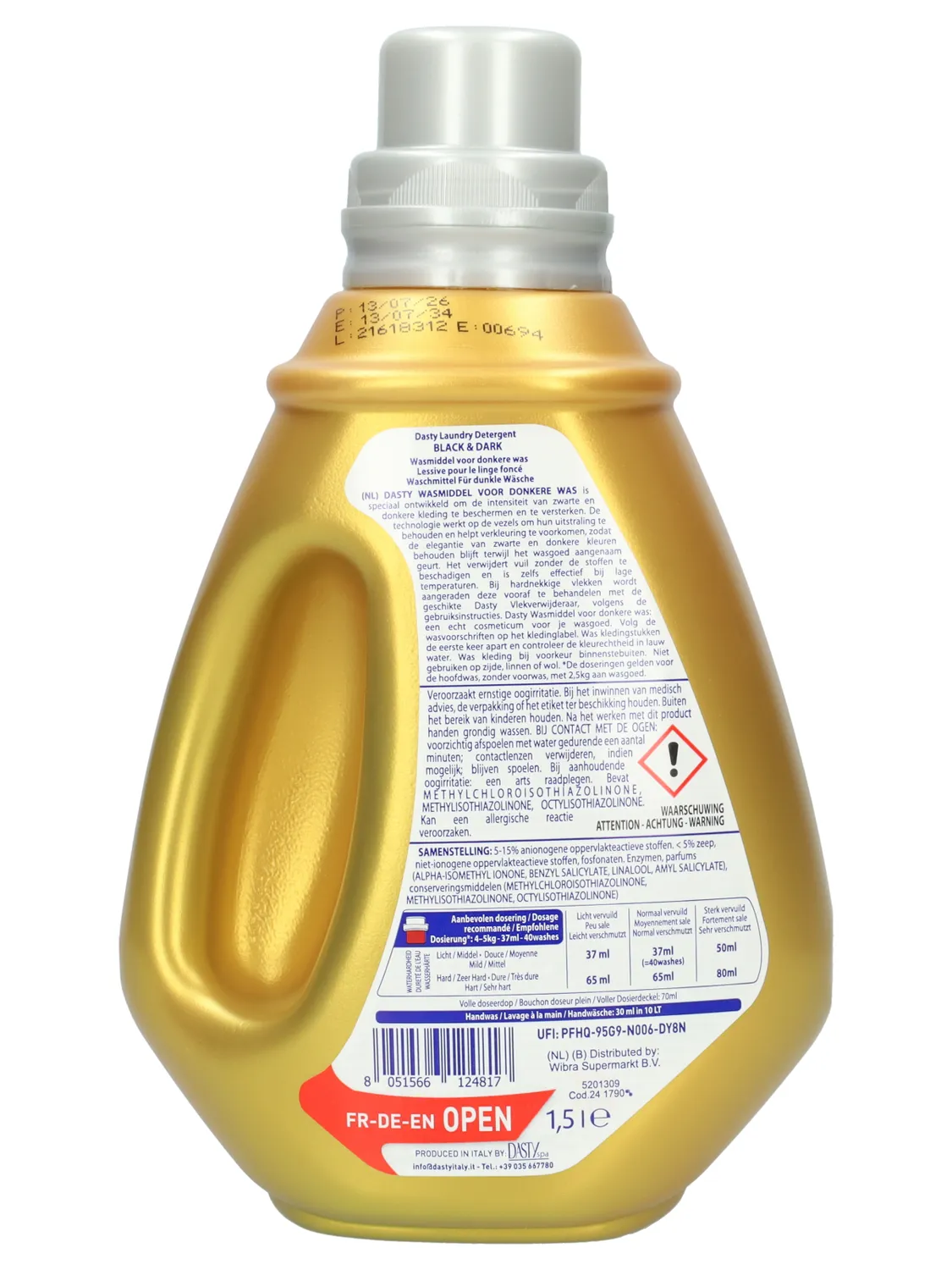 Dasty detersivo bucato 1,5 l 40 lavaggi